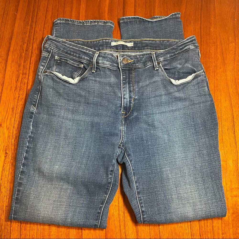 Levi’s mid rise skinny jeans